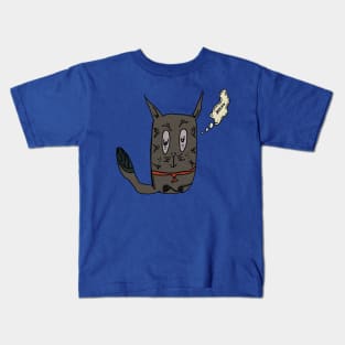 Relax Cat Pew Pew Kids T-Shirt